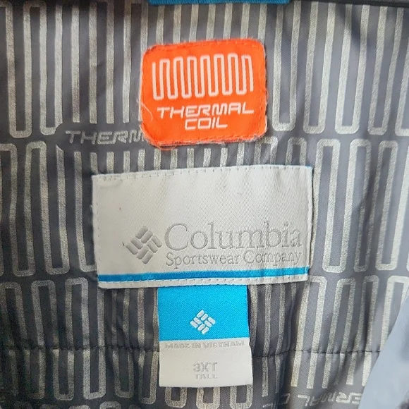 Columbia Men's Two-Tone Hooded Raincoat - Picture 3 of 9